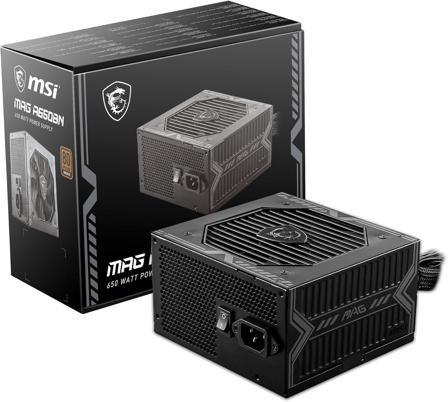 MSI MAG A650BN 650W 80+ Bronze Power Supply